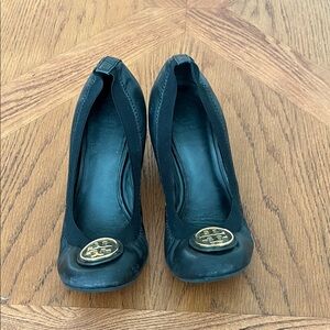 Tory Burch Black Leather Women's Shoes